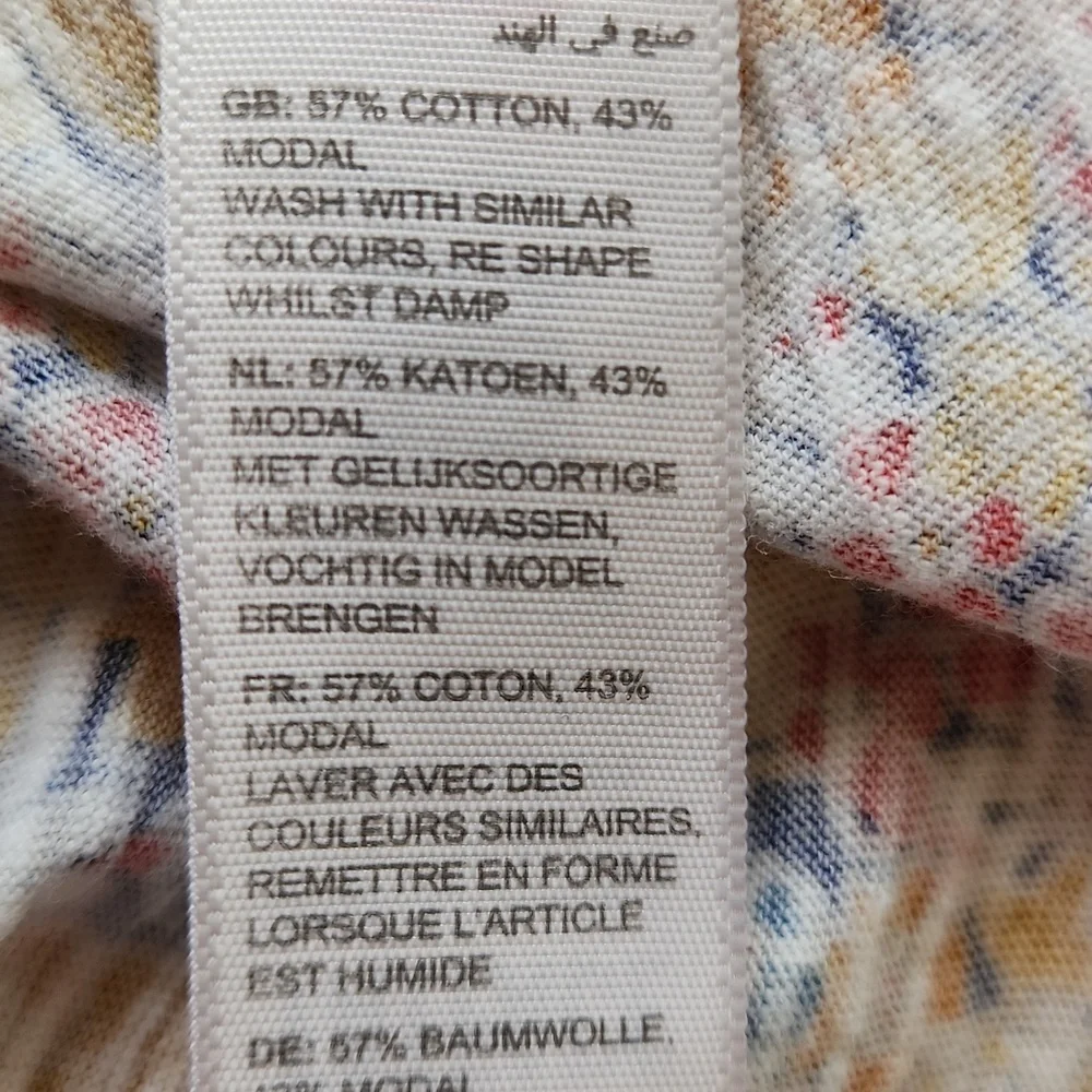 Fat Face Women's Cotton Floral T-Shirt Size 2 - Picture 7 of 14